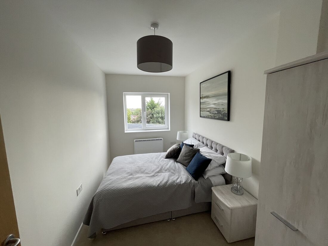 Bedroom in a Birmingham apartment
